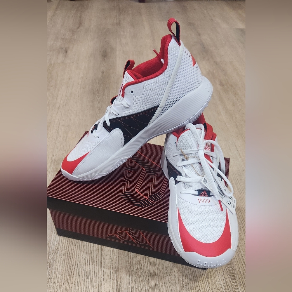 Size 12- adidas Dame Certified Red/White/Black GY8965